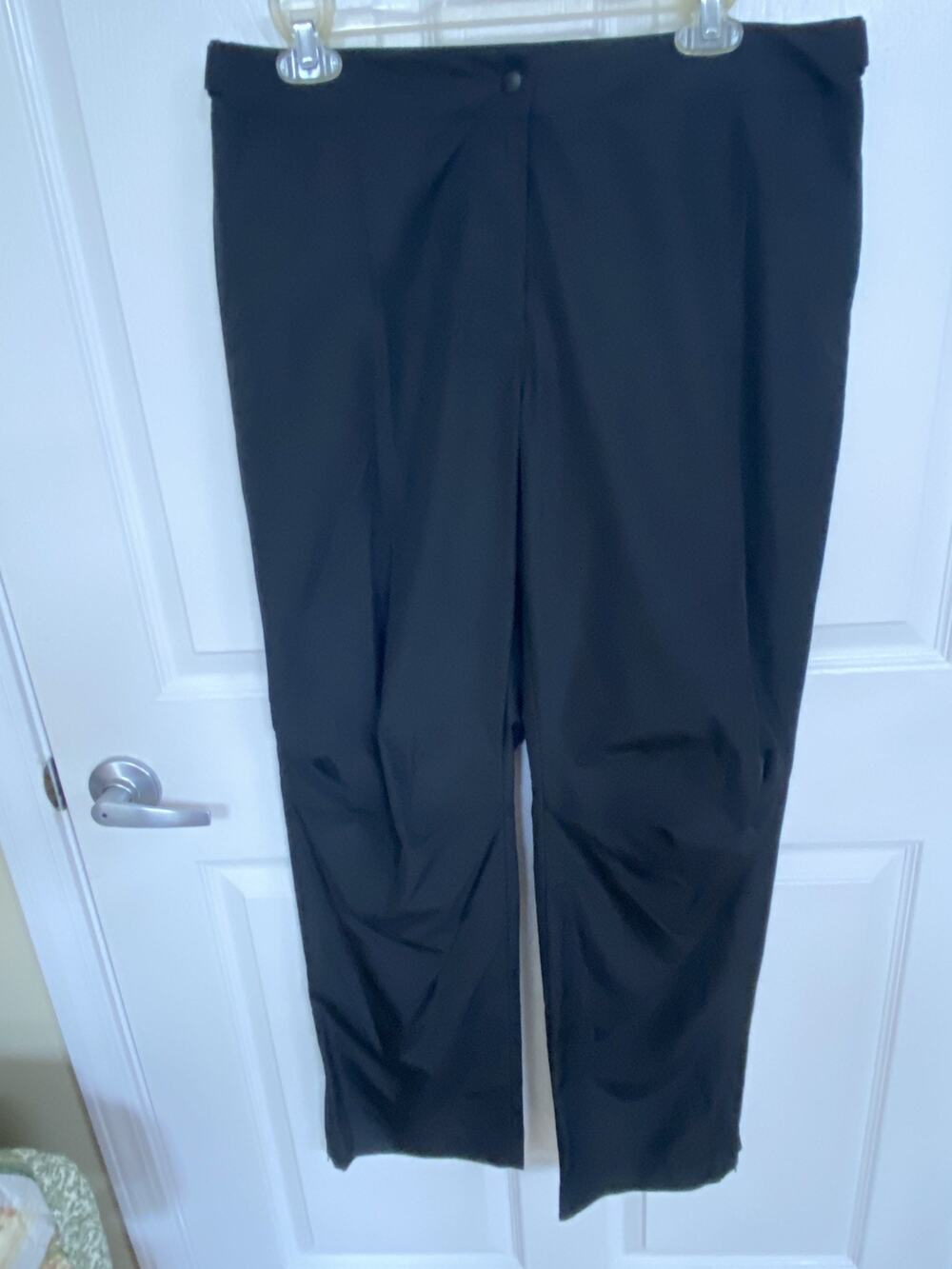 LIZ GOLF Sloane Pants Women Sz 10 Black Polyester NWOT